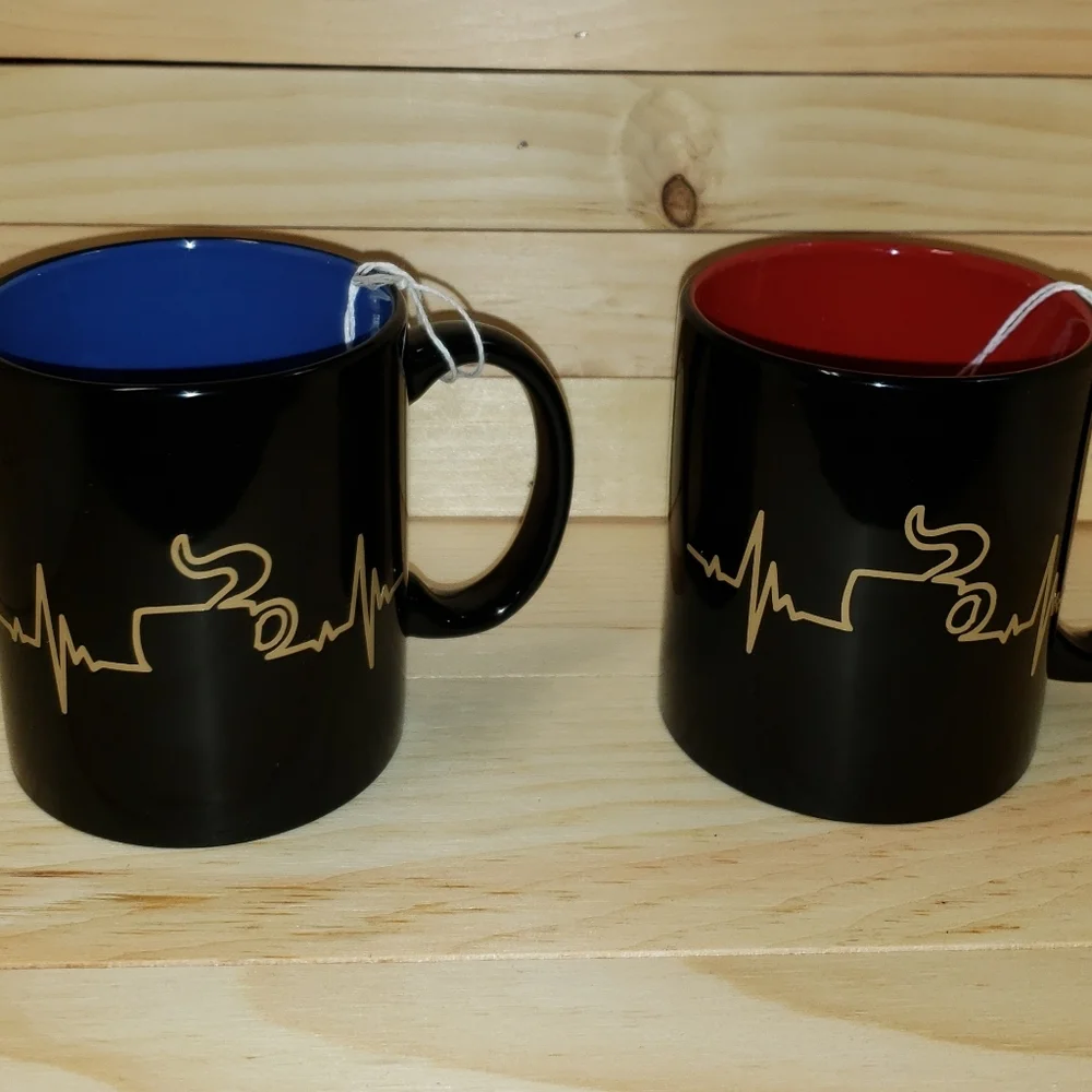 Coffee Heartbeat Coffee Mugs